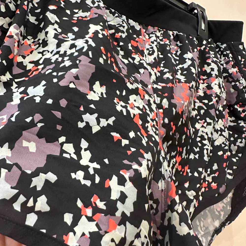Under Armour Black and Red Patterned Athletic Shorts - Picture 2 of 5